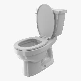 Toilet Classic White 3D model